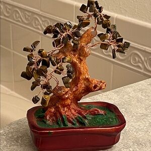 Tiger Eye stones tree